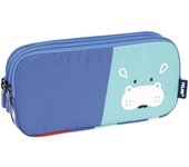 MILAN® Portatodo 3 cremalleras serie especial Fun Animals azul