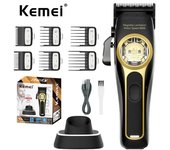 Kemei 2373 Barber Fade Hair Clippers Professional Cordless Hair Trimmer Electric Men Hair Cutting Machine Magnetic Motor 8800RPM