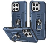 KEYSION Shockproof Armor Case for Honor X8 4G X9 5G Silicone + PC Ring Stand Phone Back Cover for Huawei Honor Magic 4 Lite