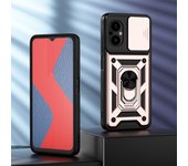 KEYSION Shockproof Armor Case for Xiaomi POCO M5 M5S Slide Camera Lens Protection Ring Phone Back Cover for POCO M4 5G