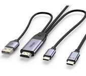 Fairikabe HDMI To USB C Adaptor Cable 8.2FT 4K 60Hz With Power Supply To USB C Display Converter For Laptop PC Computer Xbox PS5 Xreal Monitor Nreal