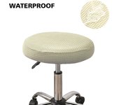 Soft Dining Chair Cover Stool Cover Round Chair Cover Bar Seat Case Seat Slipcover Solid Color Elastic Thickened Stretchable