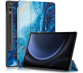For Samsung Tab S9 FE Plus Case 12.4 inch PU Leather Stand Hard Smart Cover For Funda Galaxy Tab S9 Fe Plus Case SM-X610 X616B