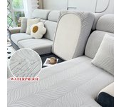 coolazy Funda Impermeable para Cojín de Asiento de Sofá Protector de Muebles Elástico Jacquard para Mascotas Funda de Sofá