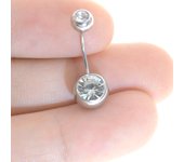 1Pc 20g surgical steel belly earring two uses highquality belly button rings disco body piercing navel rings body jewelry