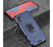 KEYSION Shockproof Armor Case for Nothing Phone 1 Silicone + PC Ring Stand Phone Back Cover for Nothing Phone 1