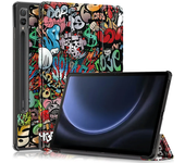 For Samsung Tab S9 FE Plus Case 12.4 inch PU Leather Stand Hard Smart Cover For Funda Galaxy Tab S9 Fe Plus Case SM-X610 X616B