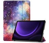 For Samsung Tab S9 FE Case 10.9 inch Fashion Painted Fold Leather Cover For Funda Galaxy Tab S9 Fe Case with Auto Wake / Sleep
