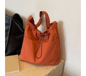 New Women's Bag Solid Color Tote Bag Commuting Shoulder Bag Leisure Simple Mommy Go Out Bag Large Capacity Nylon Handbag