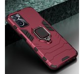 KEYSION Shockproof Armor Case for Realme 9i 8i GT Explorer Master Silicone + PC Ring Stand Phone Cover for OPPO A36 A7 A5S A12