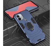 KEYSION Shockproof Armor Case for Xiaomi Redmi A1+ A1 Plus Soft Silicone+PC Ring Stand Phone Back Cover for Xiaomi Redmi A1 Plus