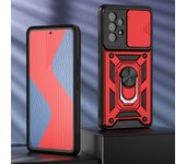 KEYSION Shockproof Case for Samsung A53 A73 A33 5G A03 Core Push Pull Camera Protection Phone Cover for Galaxy S21 FE 5G
