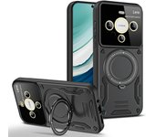 KEYSION Shockproof Case for Huawei Mate 60 Pro+ P60 Pro Nova 10 SE Ring Stand Camera Protector Phone Cover for Honor 90 X8A X7A