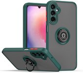 KEYSION Matte Case for Samsung A24 A34 A54 A14 5G A13 A04S Transparent Ring Stand Shockproof Phone Cover for Galaxy M23 M13 4G