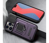 KEYSION Shockproof Case for iPhone 14 Pro Max 14 Plus Slide Camera Lens Protection Ring Stand Phone Cover for iPhone 13 Pro Max