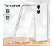 KEYSION Shockproof Clear Case for OPPO A98 5G A78 4G A38 A18 Transparent Soft TPU Silicone+PC Phone Back Cover for OPPO A17 A17K