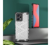 KEYSION Shockproof Case for Realme Narzo 50 Pro 5G 50A Prime Transparent Honeycomb Phone Cover for Realme 5G 9 Pro+ C31