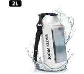 Mobile Waterproof Bags 2L PVC Swimming Bag for Drifting Rafting Surfing Gym Dry Handbag Outdoor Sports Beach Accessories