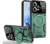 KEYSION Shockproof Case for Redmi Note 12 Pro+5G 12 4G 12S Ring Stand Camera Protector Phone Cover for Xiaomi POCO X4 X5 Pro 5G