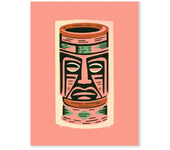 Tiki Cocktail Mojito Bar Poster Summer Colour Print on Canvas Vintage Wall Art for Home Bar Living Room Restaurant Decoration