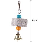 Stone Mineral for Ornament Parrot Pet Supplies Bird Cage Toy Grinding Stone Flower Shape Chew Bite Hang Style Parakeet Toy 1Pc