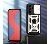 KEYSION Shockproof Case for Samsung A54 5G A34 A24 A14 A13 A04S Slide Camera Lens Protection Ring Phone Cover for Galaxy M23 M52