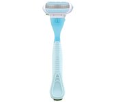 Waysh Manual Razor for Daily Body Care, with 3-Layer Stainless Steel Blades, Washable and Portable