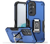 KEYSION Shockproof Armor Case for Samsung A54 A34 A14 5G Metal Ring Stand Camera Protection Phone Cover for Galaxy M13 5G