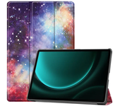For Samsung Galaxy Tab S9 FE Plus Case Fashion Painted Fold Stand Leather Cover For Galaxy Tab S9 FE Plus Smart Case 12.4 inch