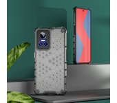 KEYSION Shockproof Case for Realme GT Neo 3 3T 2 Transparent Honeycomb Phone Back Cover for OPPO Reno7 4G
