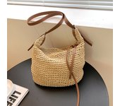 Women's Woven Handbag Luxury Designer Beach Bag Large Capacity Female Straw Hobo Bag Fashion Travel Shoulder Crossbody Bags