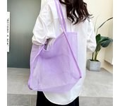 Women Mesh Beach Travel Shoulder Bag Large Capacity Casual Totes for Holding Toys Grocery Picnic Ladies Handbag Shopping Bag