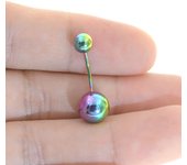 1Pc 20g surgical steel belly earring two uses highquality belly button rings disco body piercing navel rings body jewelry