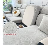 coolazy Funda Impermeable para Cojín de Asiento de Sofá Protector de Muebles Elástico Jacquard para Mascotas Funda de Sofá