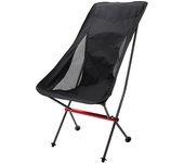 Outdoor ultra lightweight folding chair, portable alloy stool with backrest, beach, moon, fishing, barbecue, self-education,