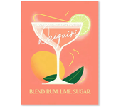 Tiki Cocktail Mojito Bar Poster Summer Colour Print on Canvas Vintage Wall Art for Home Bar Living Room Restaurant Decoration