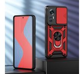 KEYSION Shockproof Case for Xiaomi 12 12X 12 Pro Ring Stand Push Pull Camera Protection Phone Back Cover for Xiaomi 12 Pro 12X