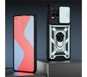 KEYSION Shockproof Case for Realme 8 5G 8i C25S C21Y Push Pull Camera Protection Phone Cover for OPPO A95 A12 A16
