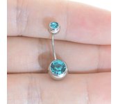 1Pc 20g surgical steel belly earring two uses highquality belly button rings disco body piercing navel rings body jewelry