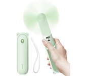 JISULIFE Portable Fan 3 IN 1 Mini Hand held Cooling Fan USB 4800mAh Recharge Small Pocket Fan with Flashlight Feature