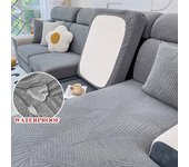 coolazy Funda Impermeable para Cojín de Asiento de Sofá Protector de Muebles Elástico Jacquard para Mascotas Funda de Sofá
