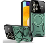 KEYSION Shockproof Armor Case for Samsung A52 5G A52S 5G A32 A22 5G Ring Stand Camera Protector Phone Cover for Galaxy A22 4G