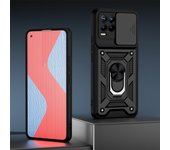 KEYSION Shockproof Case for Realme 8 5G 8i C25S C21Y Push Pull Camera Protection Phone Cover for OPPO A95 A12 A16