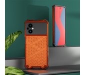 KEYSION Shockproof Armor Case for Xiaomi POCO M5 M5S Soft Silicone+PC Transparent Honeycomb Phone Back Cover for POCO M4 5G