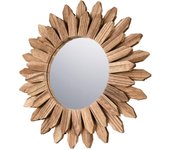 Espejo De Pared Redondo De Madera Para Maquillaje, Para Oficina, Pasillo, Decoración Del Hogar, 30cm