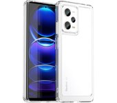 KEYSION Transparent Shockproof Case for Redmi Note 12 Pro+ 5G 12S 11 Pro+ 11S TPU Silicone Phone Cover for Xiaomi POCO X5 Pro 5G