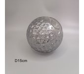 Clear Grey Plated Globe G9 Glass Shade, Transparant Amber Gray 20mm Opening Pineapple Lampshade for G9 Thread Holder Lighting