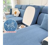 coolazy Funda Impermeable para Cojín de Asiento de Sofá Protector de Muebles Elástico Jacquard para Mascotas Funda de Sofá