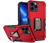 KEYSION Shockproof Armor Case for iPhone 13 Pro Max Ring Stand Phone Back Cover for Apple iPhone 12 Pro Max 11 Pro Max
