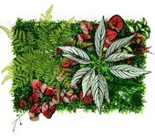 40 * 60cm plantas artificiales césped foto de fondo pared hojas de hierba boda decoración alfombra verde césped decoración del hogar plantas falsas